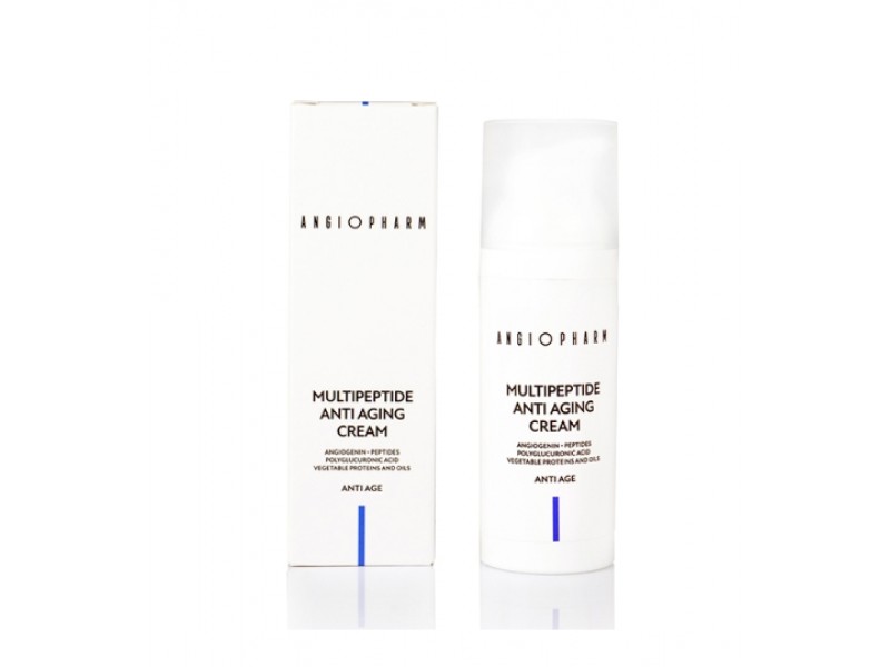 Angiopharm  Multipeptide Anti-Aging Cream Мультипептидный омолаживающий крем для лица 50 мл.