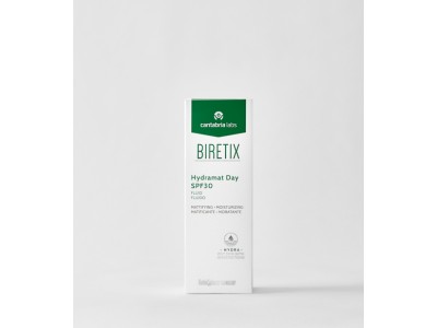 BiRetix Hydramat Day Fluid SPF 30 — Увлажняющий матирующий дневной флюид с SPF 30 для проблемной кожи, 50 мл