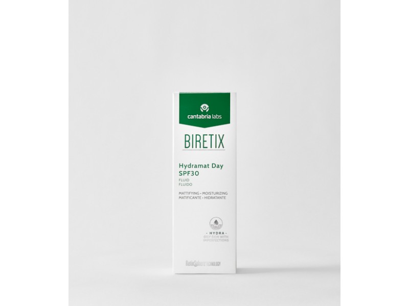 BiRetix Hydramat Day Fluid SPF 30 — Увлажняющий матирующий дневной флюид с SPF 30 для проблемной кожи, 50 мл