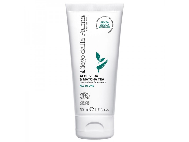DIEGO DALLA PALMA Aloe Vera & Matcha Tea Face Cream All-In-One Мульти-активный крем с алоэ вера и матчей, 50мл