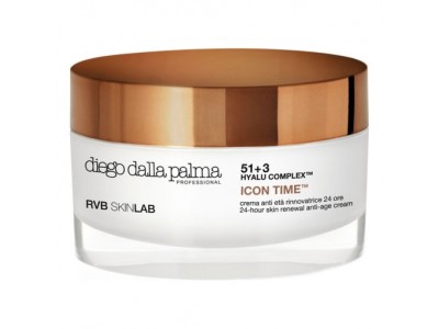 DIEGO DALLA PALMA Icon Time 24-Hour Skin Renewal Anti-Age Cream Омолаживающий крем против старения 24 часа с платиновыми пептидами, 50 мл