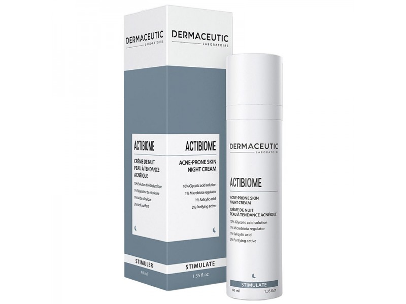 Dermaceutic Actibiome Cream ночной крем актибиом для кожи склонной к акне,  40 мл