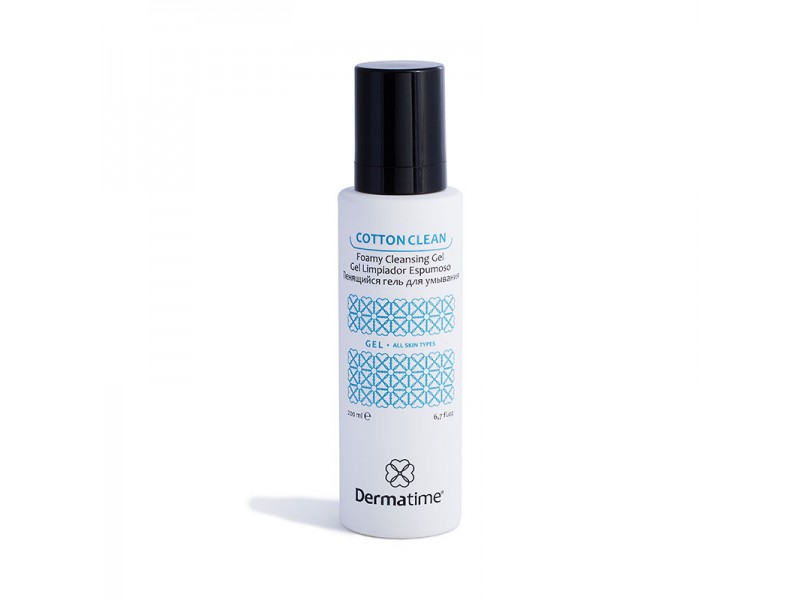 Dermatime COTTON CLEAN Foamy Cleansing Gel - Пенящийся гель для умывания 200 мл
