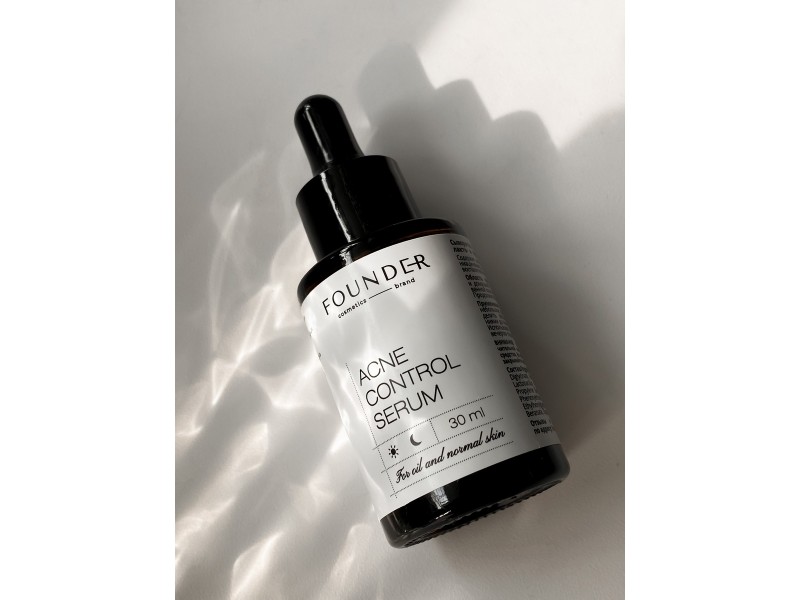 Acne Control serum Противовоспалительная сыворотка для жирной, комбинированной кожи, склонной к акне и угревой болезни, 30 мл Founder РБ