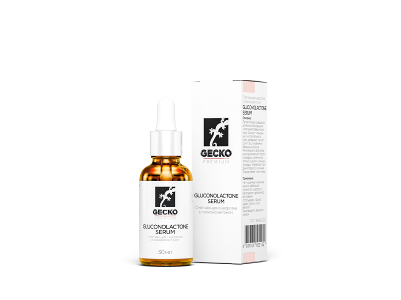 Gecko GLUCONOLACTONE SERUM Смягчающая сыворотка с глюконолактоном 30 мл 