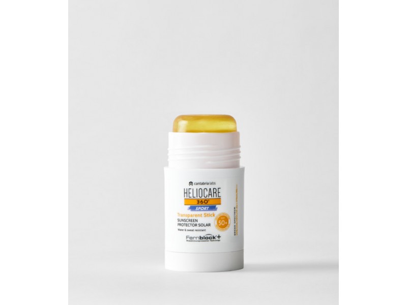 Heliocare Sport Transparent Stick SPF 50+ — Прозрачный солнцезащитный стик для спорта с SPF 50+, 25 г
