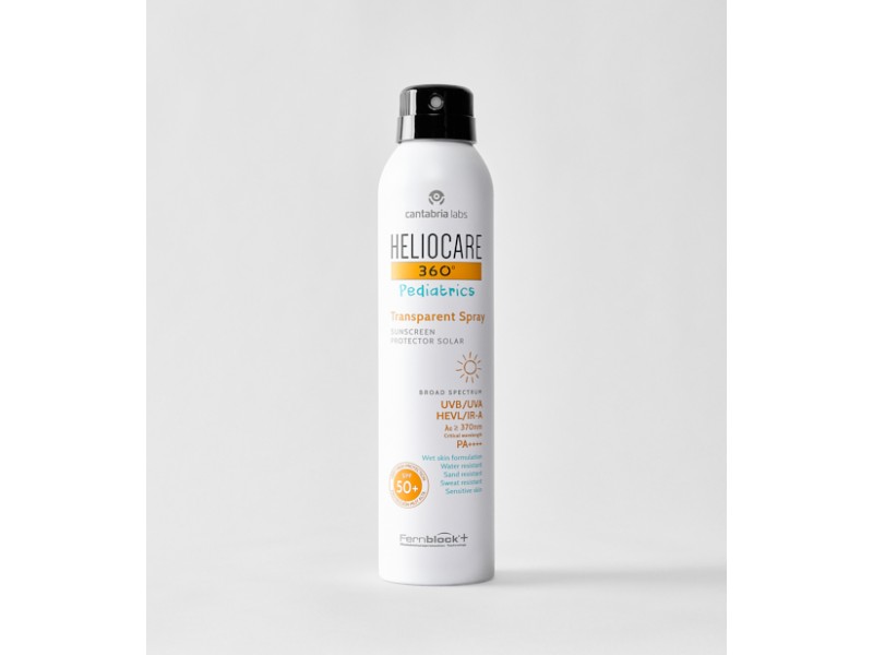 Heliocare Pediatrics Transparent SPF 50+ Spray — Прозрачный солнцезащитный спрей для детей с SPF 50+, 200 мл