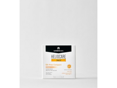Cantabria Labs Heliocare Oil-Free Compact SPF 50+ (Pearl) — Солнцезащитная крем-пудра компактная с SPF 50+, оттенок светлый, 10 г