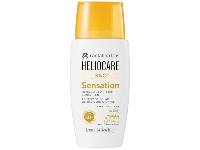 Heliocare 360° Sensation Sunscreen — Легкий солнцезащитный гель-крем для лица с эффектом свежести, SPF 50, 50 мл