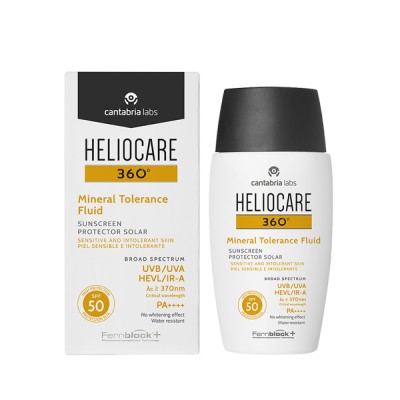 HELIOCARE 360º Mineral Tolerance 50ml/Солнцезащитный минеральный флюид с SPF 50+ для чувс.кож, 50 мл