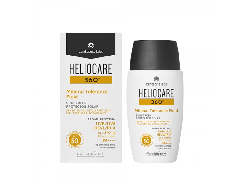 HELIOCARE 360° Mineral Tolerance — Солнцезащитный минеральный флюид SPF 50+ для чувствительной кожи, 50 мл