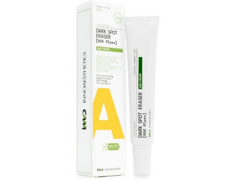 Dark Spot Eraser 24H Cream INNO-DERMA Отбеливающий крем для лица от пигментации и пигментных пятен 24-х часового действия. INNOAESTHETICS ,Испания 50 мл